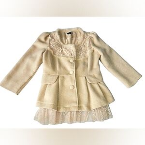 Kids Vintage, wool, cream, size M dress coat